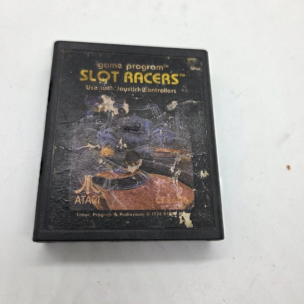 Atari 2600 Slot Racers Game Cartridge - 1978 Vintage‎ - Authentic